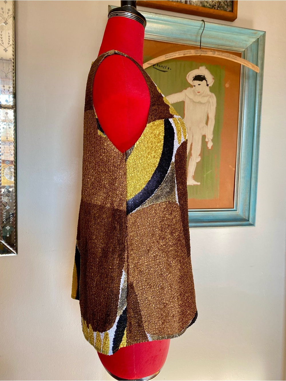 Chico's Textured Abstract Tank Top - Picture 2 of 6